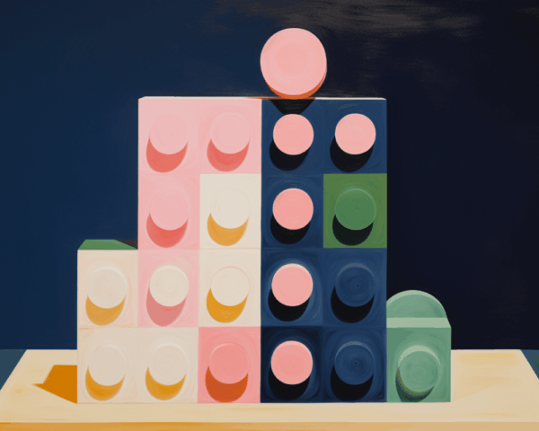 ai generated image of legos