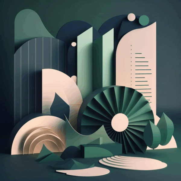 ai generated image of wheels and trees