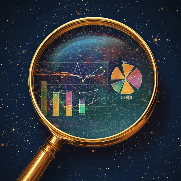 illustration of looking at contract data