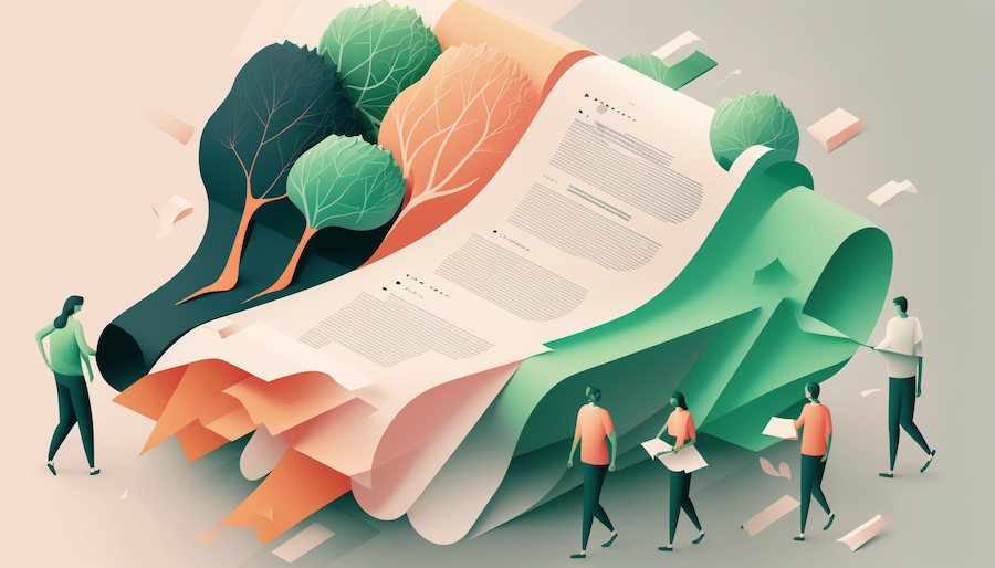 illustration representing data use agreements
