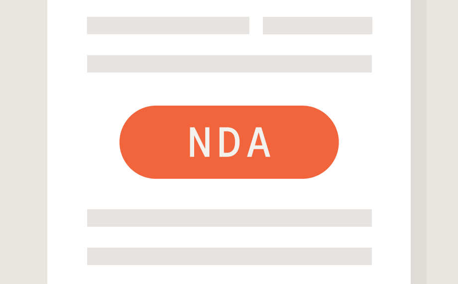 abstract illustration of a non-disclosure agreement