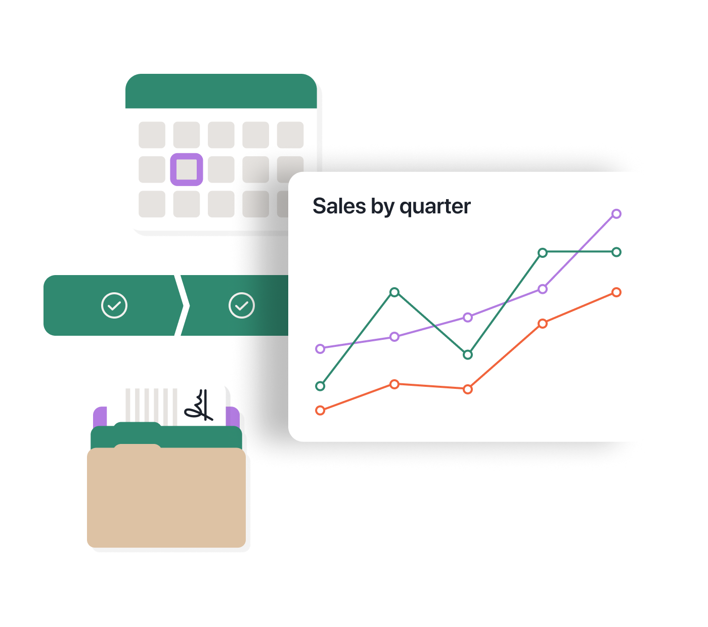 Abstracted charts and files