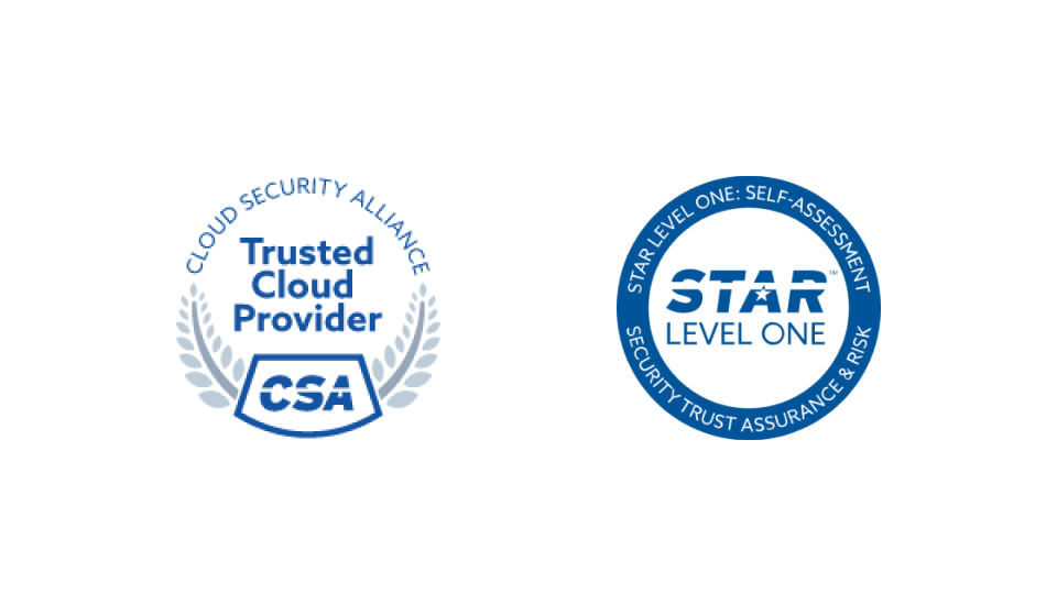 image of the CSA and Star Level One badges